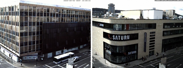Herti -Umbau 2006 - 2008 - Das alte und das neue Gebäude